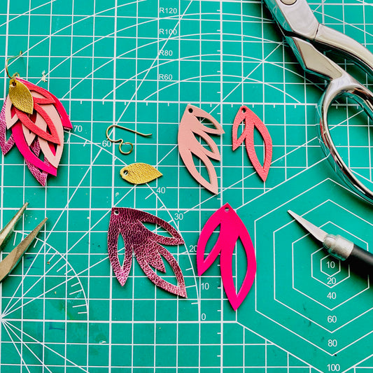 March 23rd Private Hand Cut Leather Earring Class for Kate