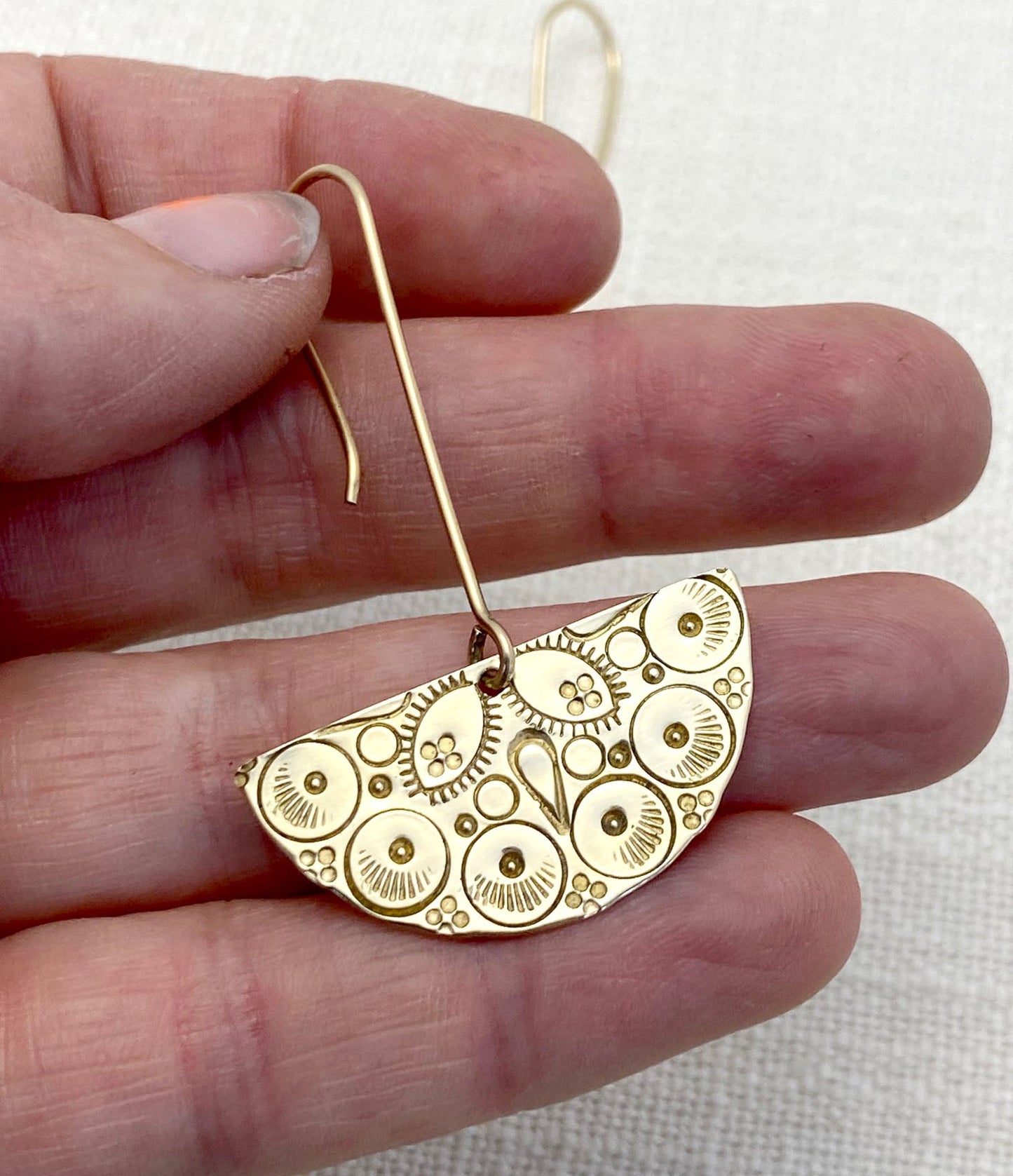 Stamping on Metal: Mandala Earrings Private Party