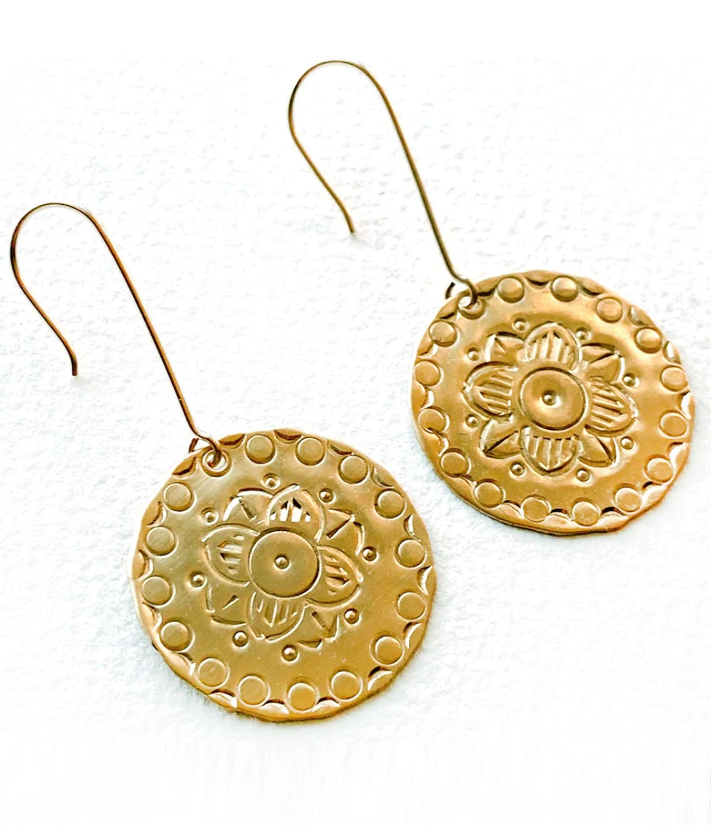 8/31/23 Stamping on Metal: Mandala Earrings