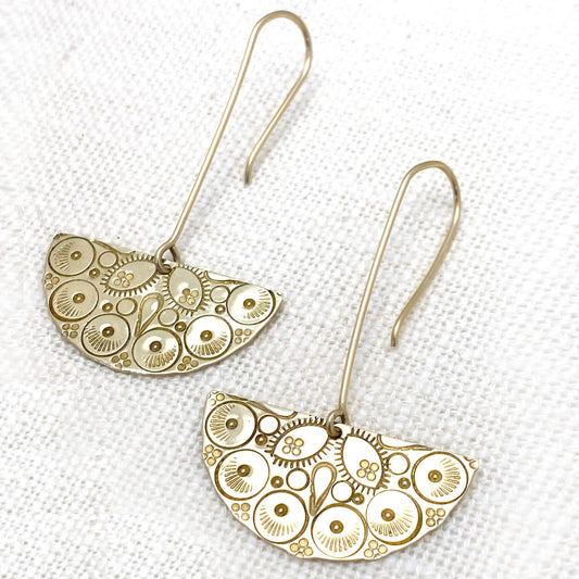 8/31/23 Stamping on Metal: Mandala Earrings