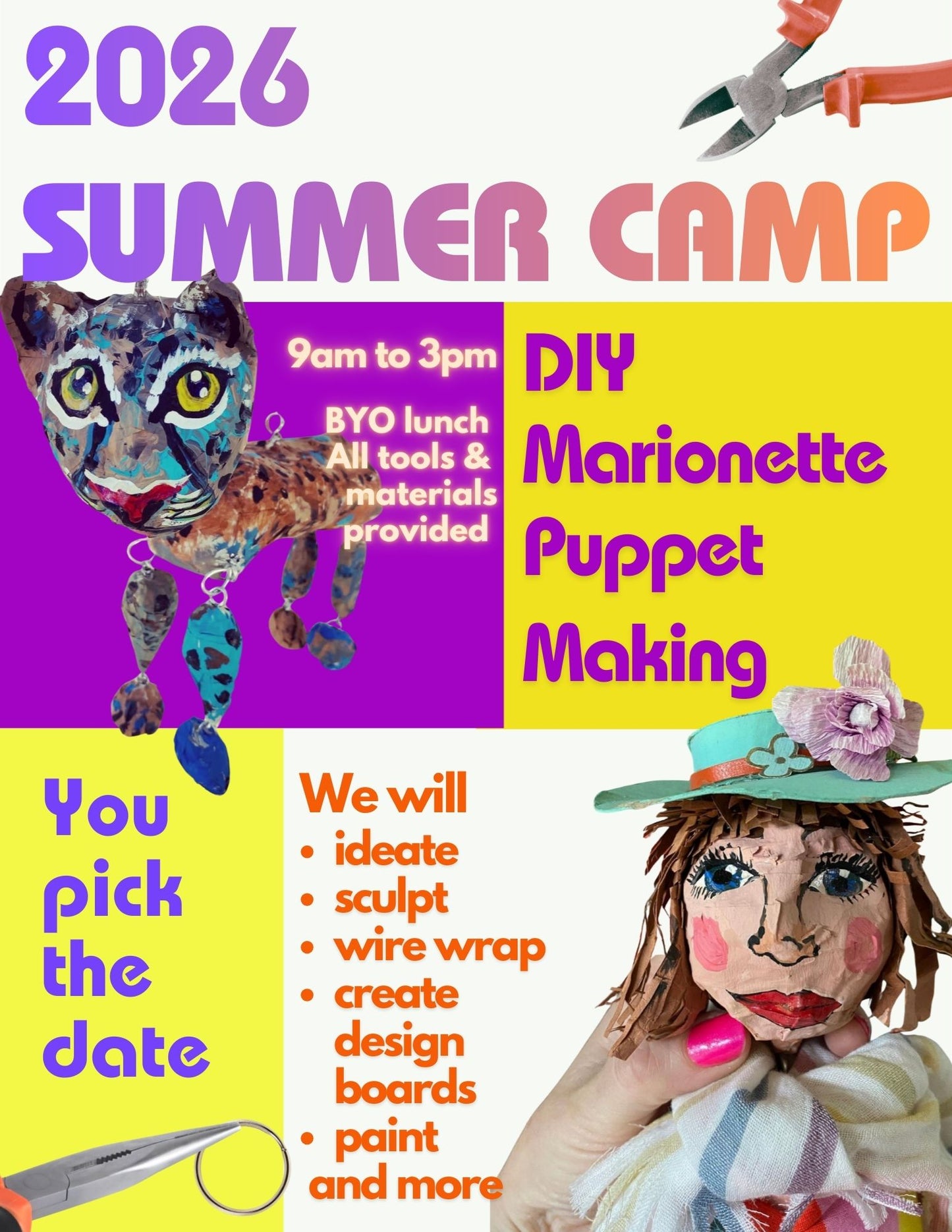 DIY Marionette Puppet Making You Pick the Date