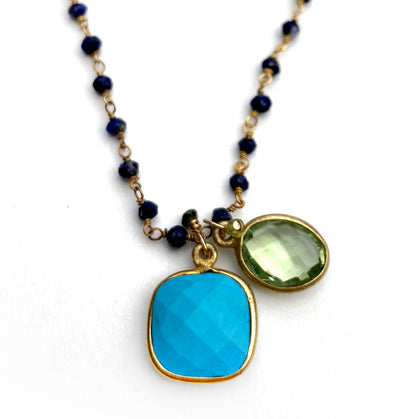 Turquoise, Tourmaline and Lapis